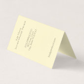 Henna Mehndi Hands Massage Therapist Praxis Visitenkarten (Rückseite)