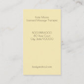 Henna Mehndi Hands Visitenkarte (Rückseite)