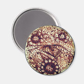 Henna-Muster Magnet (Vorderseite/Rückseite)