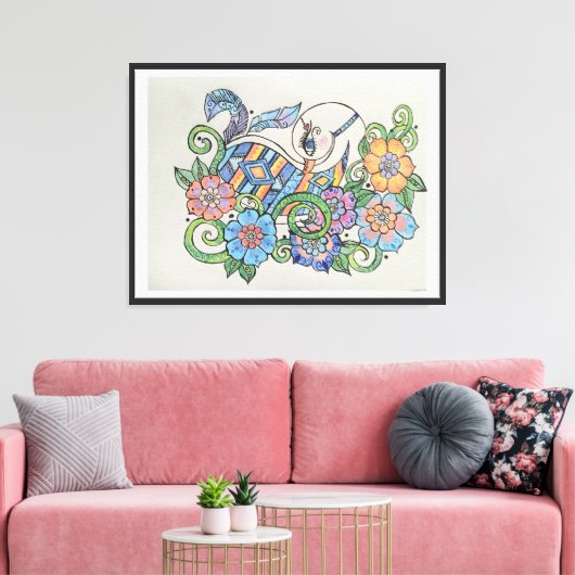 henna native Leinwand (Insitu (Wohnzimmer))