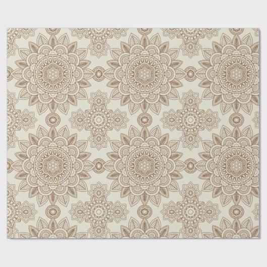 Henna Pattern Geschenkpapier (Flach)