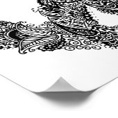 Henna Peace Sign Poster (Ecke)