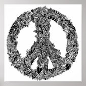 Henna Peace Sign Poster (Vorne)