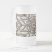 Henna Phoenix Original Art Mandala Gepäckaufbewahr Mattglas Bierglas (Vorderseite Links)