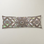 Henna Phoenix Original Art Mandala Yoga Pillo Seitenschläferkissen (Rückseite)