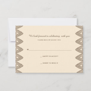 Henna Reply Card Einladung