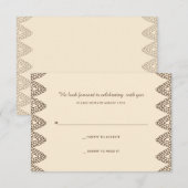 Henna Reply Card Einladung (Vorne/Hinten)