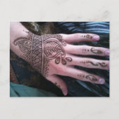 Henna Scales Hand Postcard Postkarte (Vorderseite)