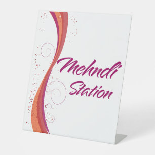 Henna-Station Sockelschild