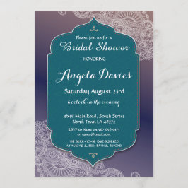 Henna Style Jewel Brautparty Einladung Arabisch