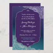 Henna Style Jewel Wedding Party Arabian Invitation Einladung (Vorne/Hinten)