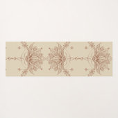 Henna Style Lotus Blume Yogamatte (Rückseite (Horizontal))