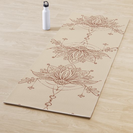 Henna Style Lotus Blume Yogamatte (Beispiel)