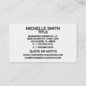 Henna Tattoos Business Card Visitenkarte (Rückseite)