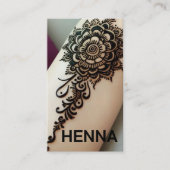 Henna Tattoos Business Card Visitenkarte (Vorderseite)