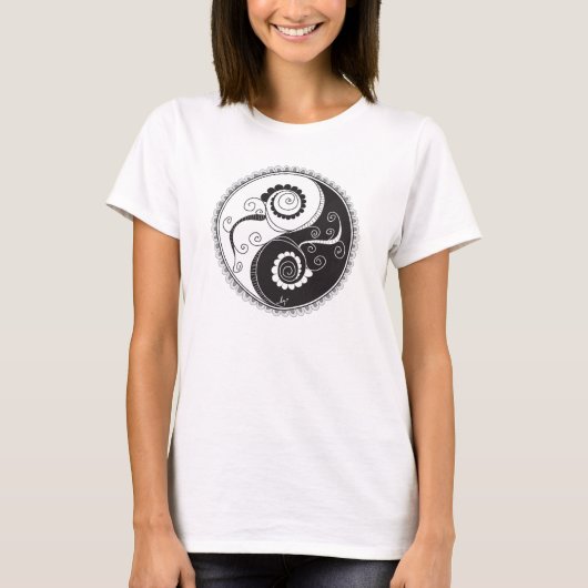 Henna Yin-Yang Burnout T - Shirt (Vorderseite)