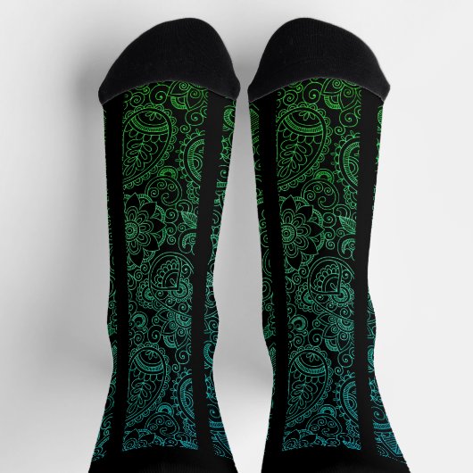 Henna Yoga Pattern Socken (Oben)