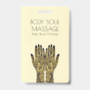 Hennahands-Massage-Geschäft Ausweis