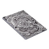 Hennastrauch-Art (Schwarzes auf Weiß) Notizblock (Rechte Seite)