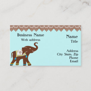 Hennastrauch-Elefant-Visitenkarte Visitenkarte