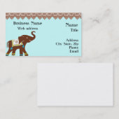 Hennastrauch-Elefant-Visitenkarte Visitenkarte (Vorne/Hinten)