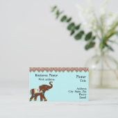 Hennastrauch-Elefant-Visitenkarte Visitenkarte (Stehend Vorderseite)