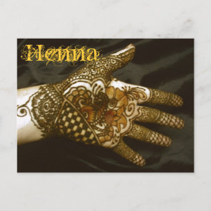 Hennastrauch-Hand des Hartriegels Postkarte