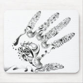 Hennastrauch-Hand Mousepad (Vorne)