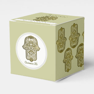 Hennastrauch-Hand von Hamsa (golden) Geschenkschachtel