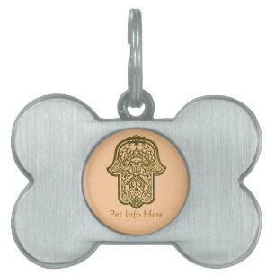 Hennastrauch-Hand von Hamsa (golden) Tiermarke