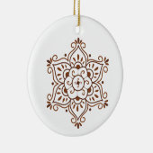 Hennastrauch-Mandala-Verzierung Keramik Ornament (Rechts)