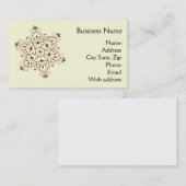 Hennastrauch-Mandala-Visitenkarte Visitenkarte (Vorne/Hinten)