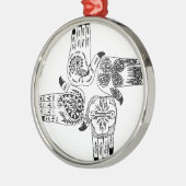 Hennastrauch Mehndi übergibt indische Entwürfe Silbernes Ornament (Links)