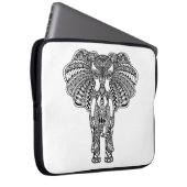 Hennastrauch Mehndi verzierte indischen Elefanten Laptopschutzhülle (Vorne Rechts)