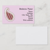 Hennastrauch-Paisley-Visitenkarte Visitenkarte (Vorne/Hinten)