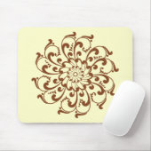 Hennastrauch-Strudel-Mandala Mousepad (Mit Mouse)