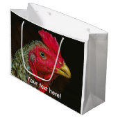 Henne Große Geschenktüte (Vorderseite Schrägansicht)