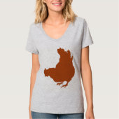 Henne [Huhn, Bauer, Bio Eier] T-Shirt (Vorderseite)