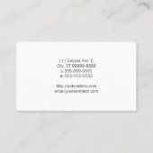 Henne [Huhn, Bauer, Bio Eier] Visitenkarte (Rückseite)