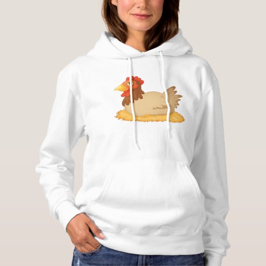 Henne Lay on Eggs Womens Hoodie (Vorderseite)