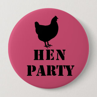 "Henne-Party" Abzeichen Button