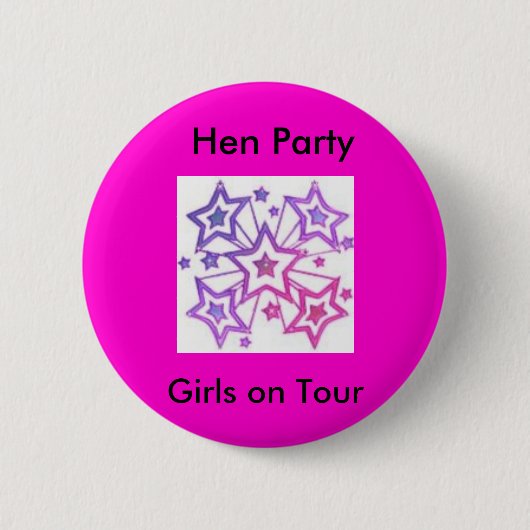 Henne-Party-Abzeichen Button (Vorderseite)