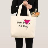 Henne-Party-Ausrüstungs-Tasche Jumbo Stoffbeutel (Vorderseite (Produkt))