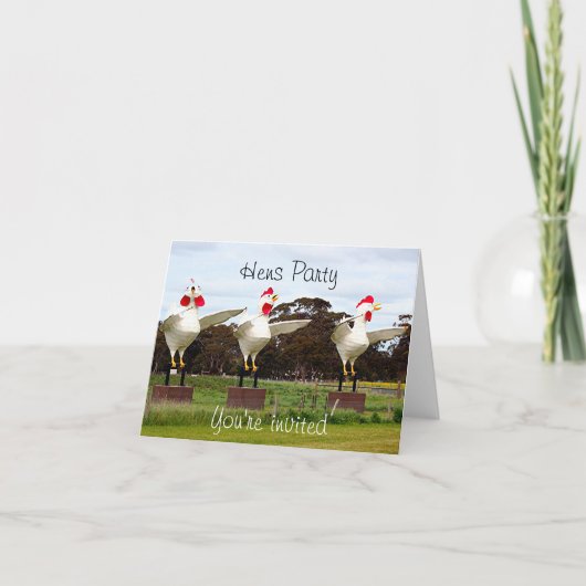 Henne-Party Einladung (Vorderseite)