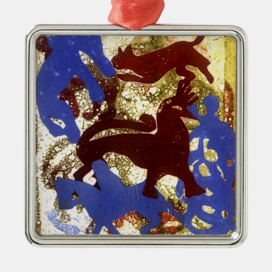 Henne-Party Ornament Aus Metall (Vorne)