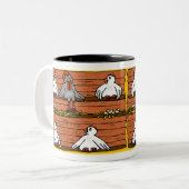 Henne-Party-Tassen-Geschenk Zweifarbige Tasse (Vorderseite Links)