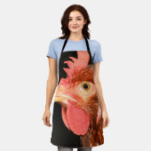 Henne Schürze (Getragen)