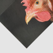 Henne Seidenpapier (Detail)