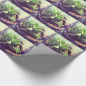 Henne und Küken-Pflanze Geschenkpapier (Ecke)