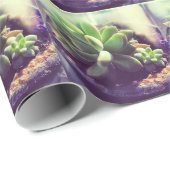 Henne und Küken-Pflanze Geschenkpapier (Rolleneckpunkt)